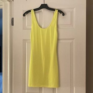 Never worn Superdown Size Small Mini Neon Yellow Dress